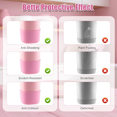 2pcs Silicone Boot for Owala SmoothSip Slider 12oz 20oz, Anti-Slip Protective Sleeve for Owala Coffee Tumbler Travel Mug Cover Base Accessories, BPA-Free