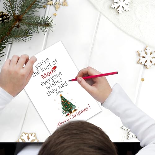 Warm Christmas Card for Mom | Cute Merry Christmas Card