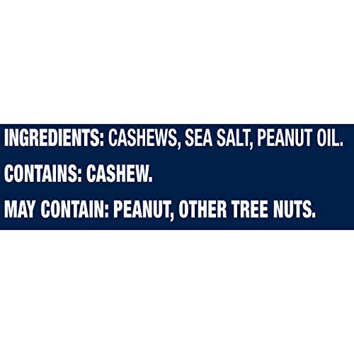 PLANTERS Deluxe Salted Whole Cashews, Roasted Snack Nuts, 18.25oz (Pack of 4)