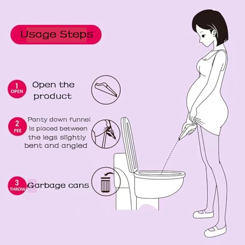 20PC Disposable Pee Funnel for Women, Portable Female Urinal Urination Device, Girl Pee Cup for Standing Up, Pee Funnel for Women Travel, Suitable for Travel, Camping, Hiking, Festivals, and Parties