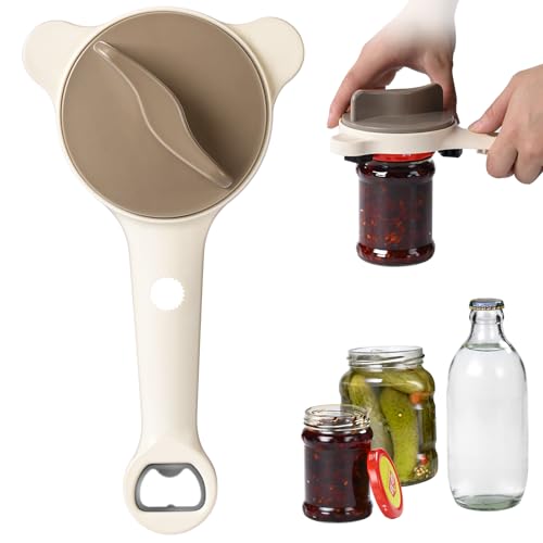 BOMARCES 4-in-1 Adjustable Jar Opener for Seniors & Weak Hands