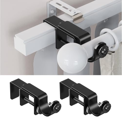 Heavy-Duty Steel Blind Rod Brackets for 1-2" Headrails – 2 Pack