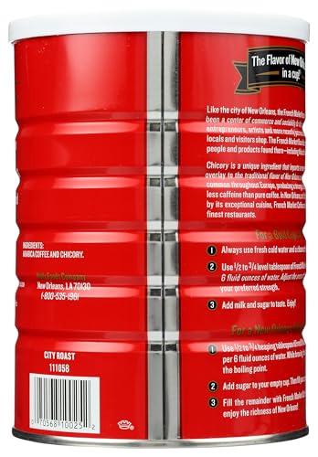 French Market Coffee & Chicory Dark Roast 12oz - Premium Blend