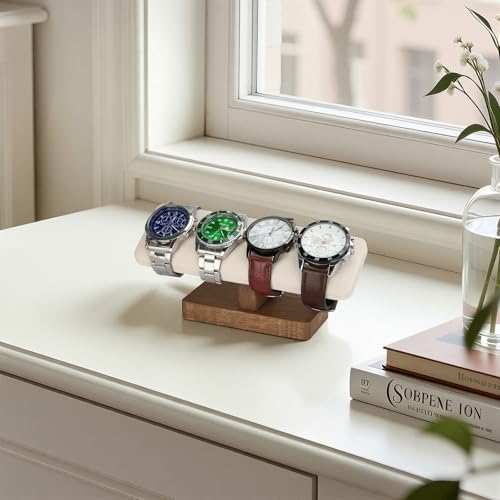 KUKUVR Wooden Jewelry Display Stand - T-Bar Organizer for Bracelets & Watches