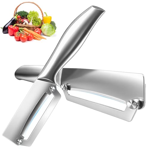 Stainless Steel Vegetable Peeler with Ergonomic Handle - Fast & Efficient