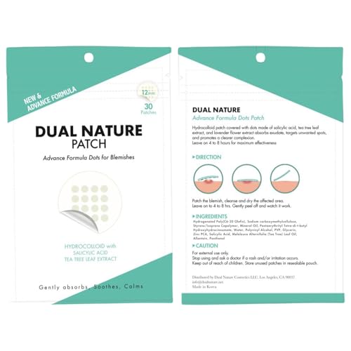 Dual Nature Hydrocolloid Blemish Patches 12mm with Salicylic Acid 30 Count