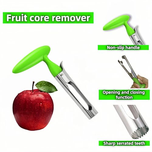 Premium Stainless Steel Apple Corer with Ergonomic Handle