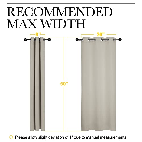 NICETOWN Thermal Insulated Blackout Curtains - 2 Panels (42x50 inches)