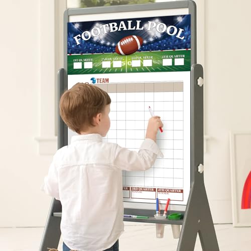 Atiloy 2PCS Large Football Pool Posters - 100 Grids, 16x23.5in