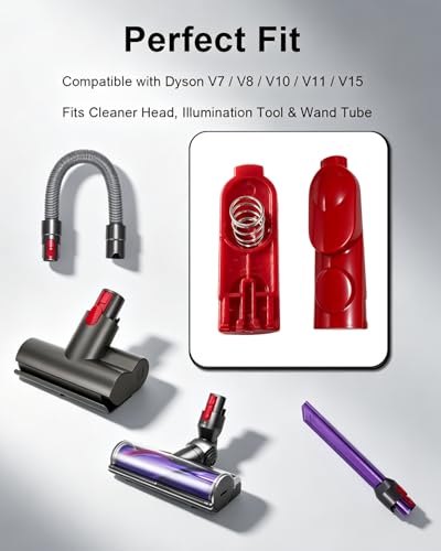 2-Pack Cleaner Head Clip Latch Tab for Dyson V7 V8 V10 V11 V15