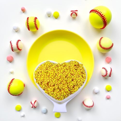 Softball Polymer Clay Slices 5mm for Slime and Nail Art Crafts 10g