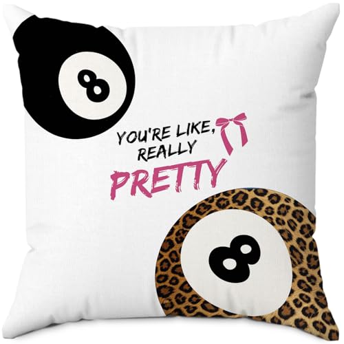 Trendy Cheetah Print 18x18 Pillow Cover with Pink Bow