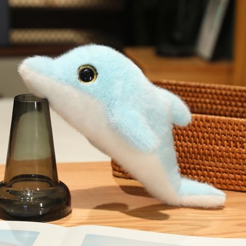 Dolphin Plush Toy - Cute 9-Inch Stuffed Animal Pillow Gift