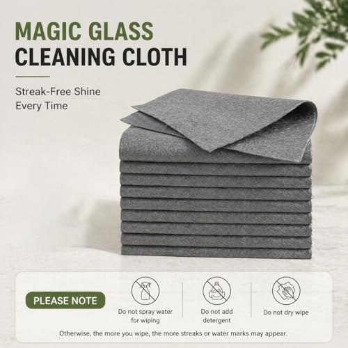 10-Pack Reusable Microfiber Magic Cleaning Cloths - 7.87x9.8in