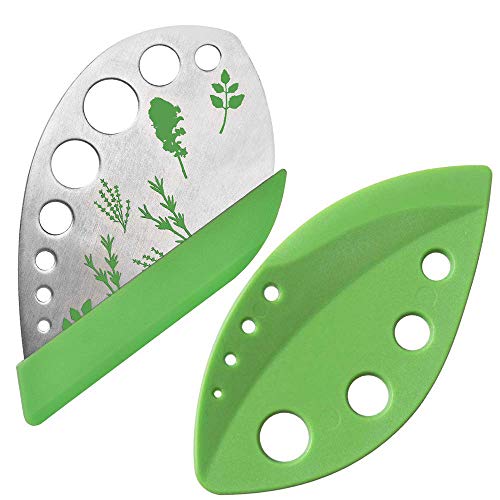 2-Pack Herb Stripper Tool Set - Stainless Steel & Plastic