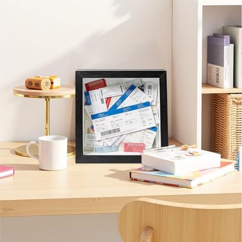 5x5 Shadow Box Frame with HD Glass for Displaying Souvenirs