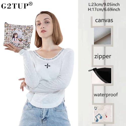 Ramen Lover Makeup Bag Foodie Cosmetic Zipper Pouch Gift for Women