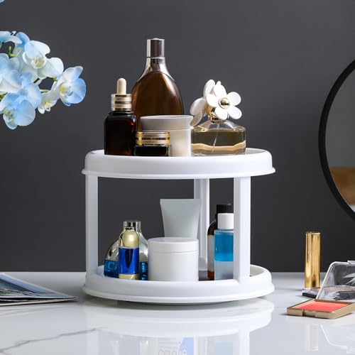 LANDNEOO 10-Inch 2-Tier Lazy Susan Turntable Spice Organizer for Cabinet