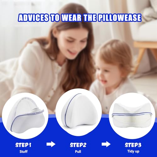 Contour Legacy Knee Pillow Cover - White Replacement Case Only