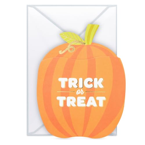 Hallmark Halloween Pop-Up Card - Black Cat & Candy Corn Pumpkin