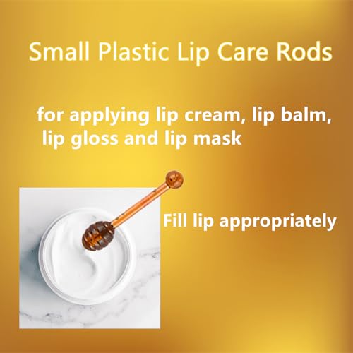30 PCS Mini Lip Balm Applicator Sticks - Plastic Lip Mask Spoons