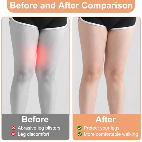 2025 New Transparent Anti-Friction Thigh Patches for Women, 12 Pack Invisible Inner Thigh Guards, Chafing Prevention Waterproof, Sweatproof & Breathable for Comfortable Movement Yellow