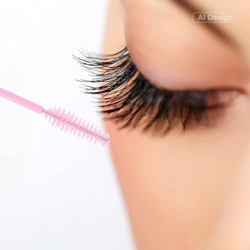 G2PLUS 100PCS Disposable Eyelash Brushes & Adjustable Mascara Wands