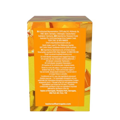 Taylors of Harrogate Mandarin & Ginger Herbal Tea - 20 Bags (6 Pack)