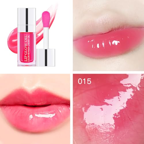 Zifeifeigs Hydrating Lip Oil Moisturizing Gloss Balm 015 Cherry