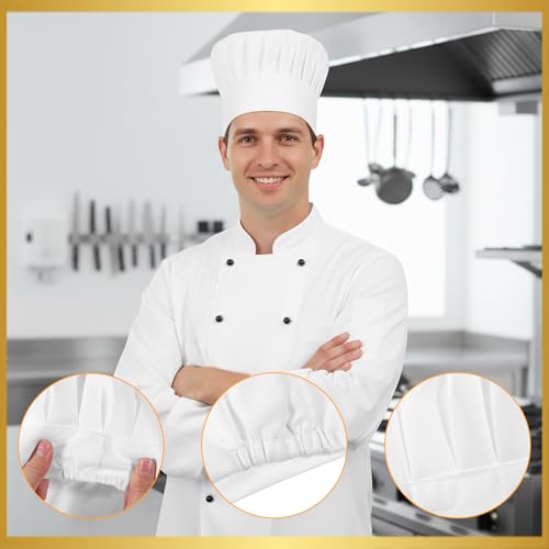 Adjustable White Chef Hats - 2 Pack for Professional Cooking