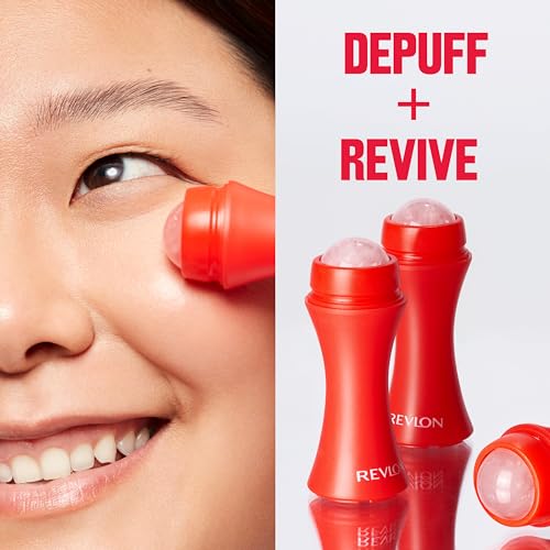 Revlon Rose Quartz Facial Roller for Skin Reviving & Depuffing