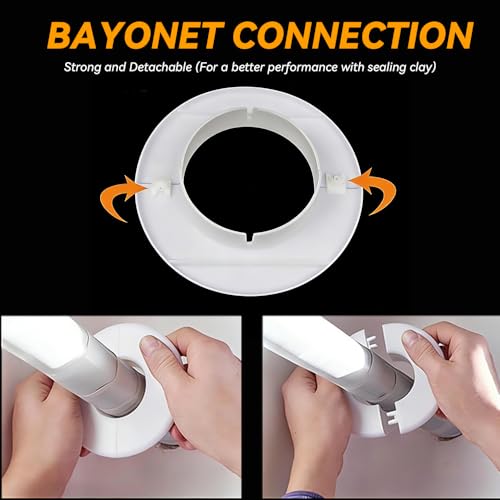 55mm Air Conditioning Wall Hole Cover | Durable PP Decorative Cover