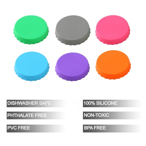 Reusable Silicone Soda Can Covers - Fits Standard 12oz Cans, BPA-Free, Multi-Color, Keeps Drinks Fresh & Carbonated