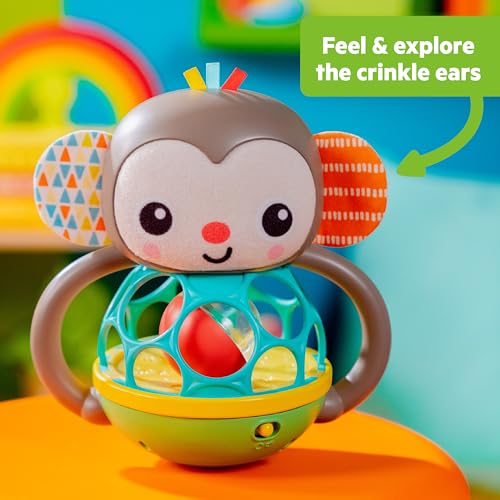 Bright Starts Giggle & Rattle Gift Set - Sensory Baby Toys for Newborns, 2-Pack