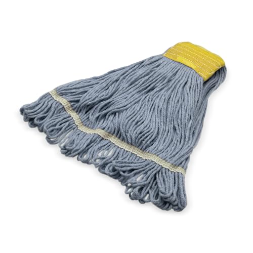 SPARTA 369513B14 Small Yellow Band Loop-End Cotton Mop Head, 5-Inch, Heavy-Duty Cleaning Tool