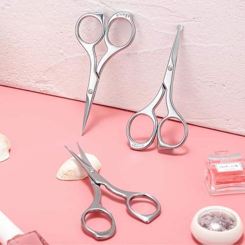 LIVINGO Precision Nose Hair Scissors with Rounded Safety Tips