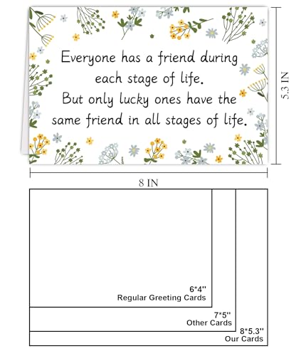 Romantic Friendship Birthday Card for Best Friend & Sister