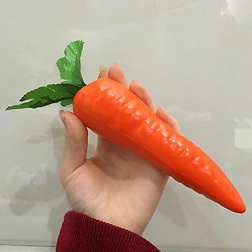 Realistic Orange Artificial Carrot for Home Decor - 1Pc