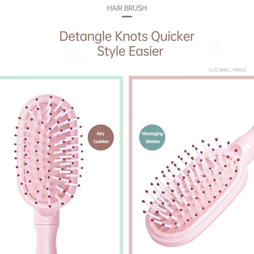 Arthaxi Mini Kids Hair Brush - Pain-Free Detangling Paddle for Girls