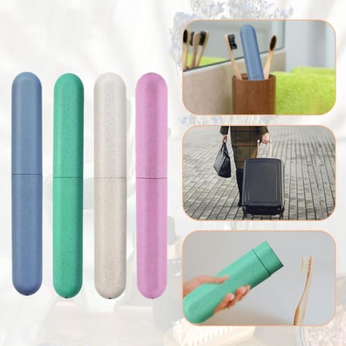 ZYYC 4-Pack Travel Toothbrush Case, Portable Dust-Proof Holder