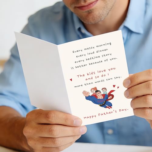 Funny Father's Day Card for Husband or Boyfriend - Heartfelt Messages