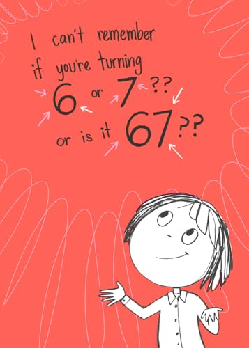 Funny Birthday Card for Teens - Viral 6 or 7 Meme Humor Greeting Card
