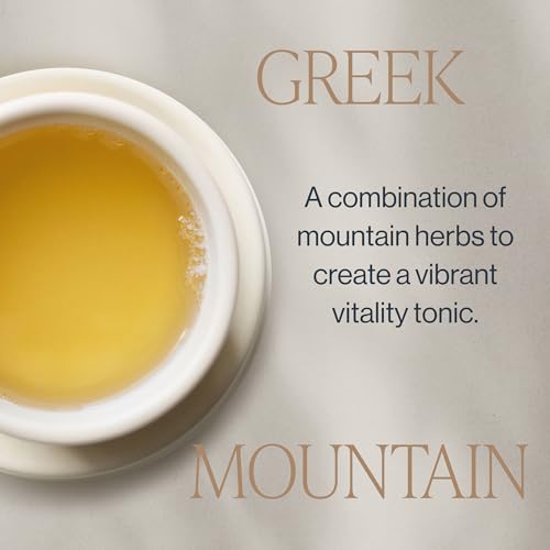Rishi Tea Organic Greek Mountain Herbal Tea Bags, Caffeine-Free, 30 Count