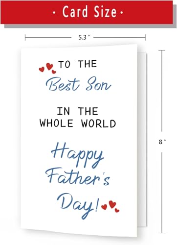 Father's Day Card for Son - Meaningful Greeting Card from Parents