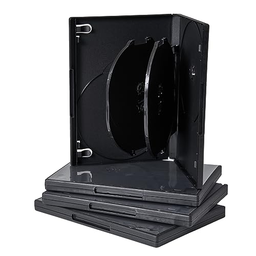 Progo 6-Disc DVD Case - 14mm Standard Size Storage Holder (5 Pack)