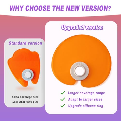 VHIPKUA Nail Lamp UV Shield Cover for Gel Nails with Universal Silicone Grip