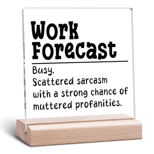 Funny Office Desk Sign - Thank You Gift for Coworkers & Friends
