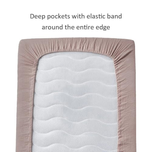 Muslin Crib Sheet for Standard Mattress - Soft & Breathable
