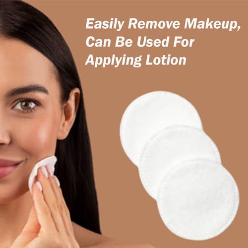55 Bredsway 100Pcs Round Facial Cleansing Pads for Makeup Removal (5cm)