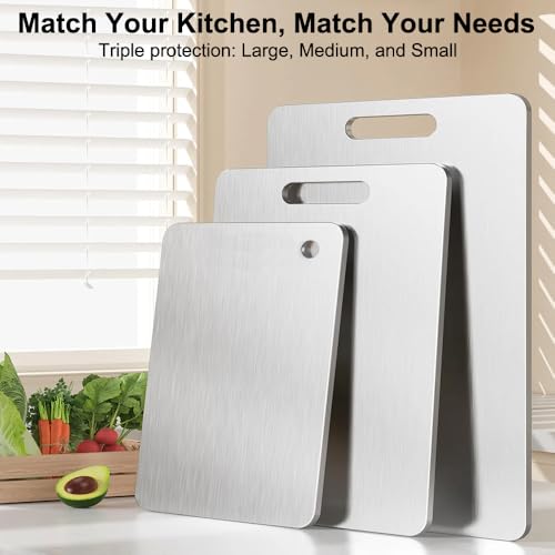 BLOCE Mini Titanium Cutting Board - Durable Non-Stick Metal Chopping Block